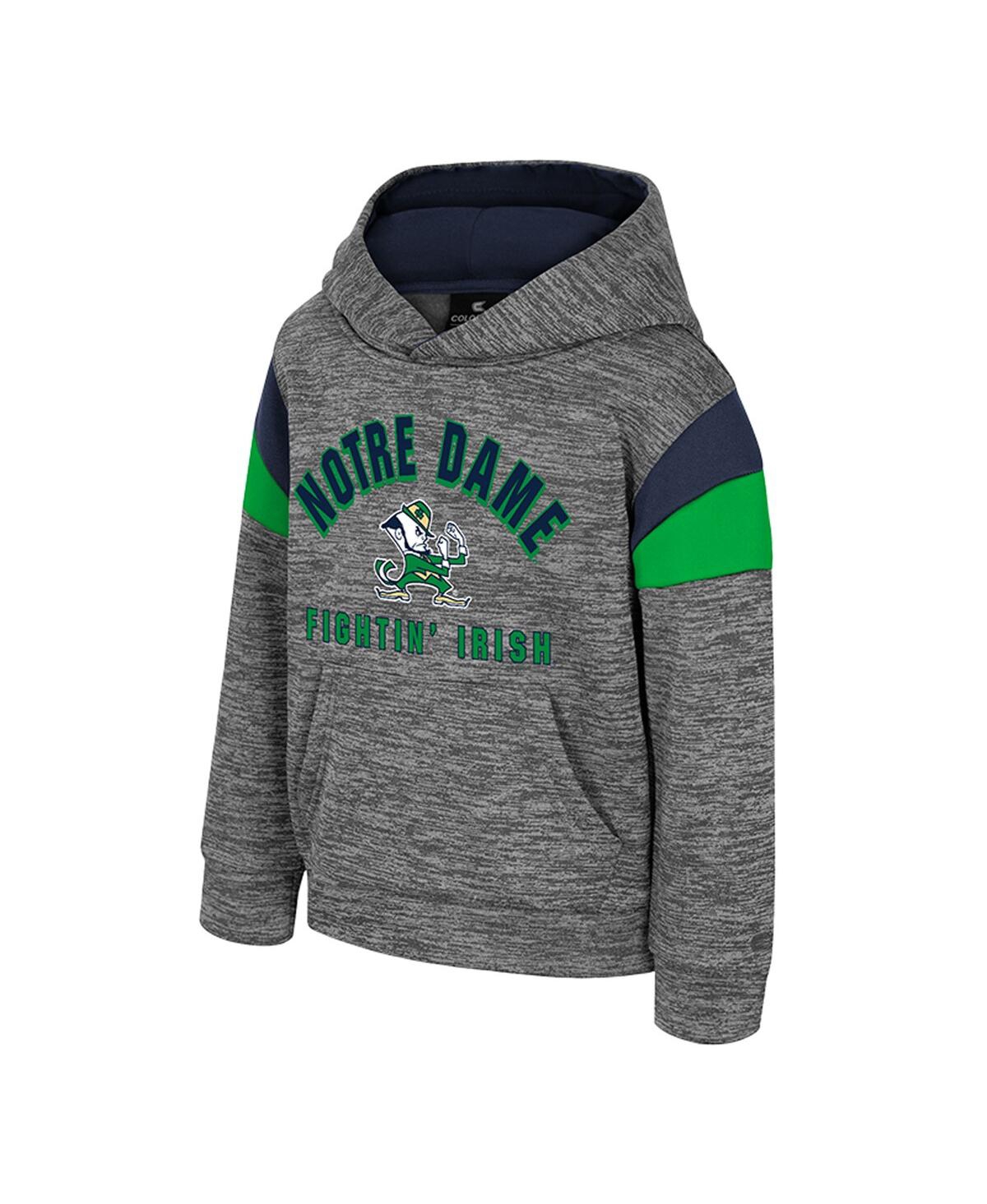 Colosseum Toddler Gray Notre Dame Fighting Irish Wizard City Hoodie In Gray