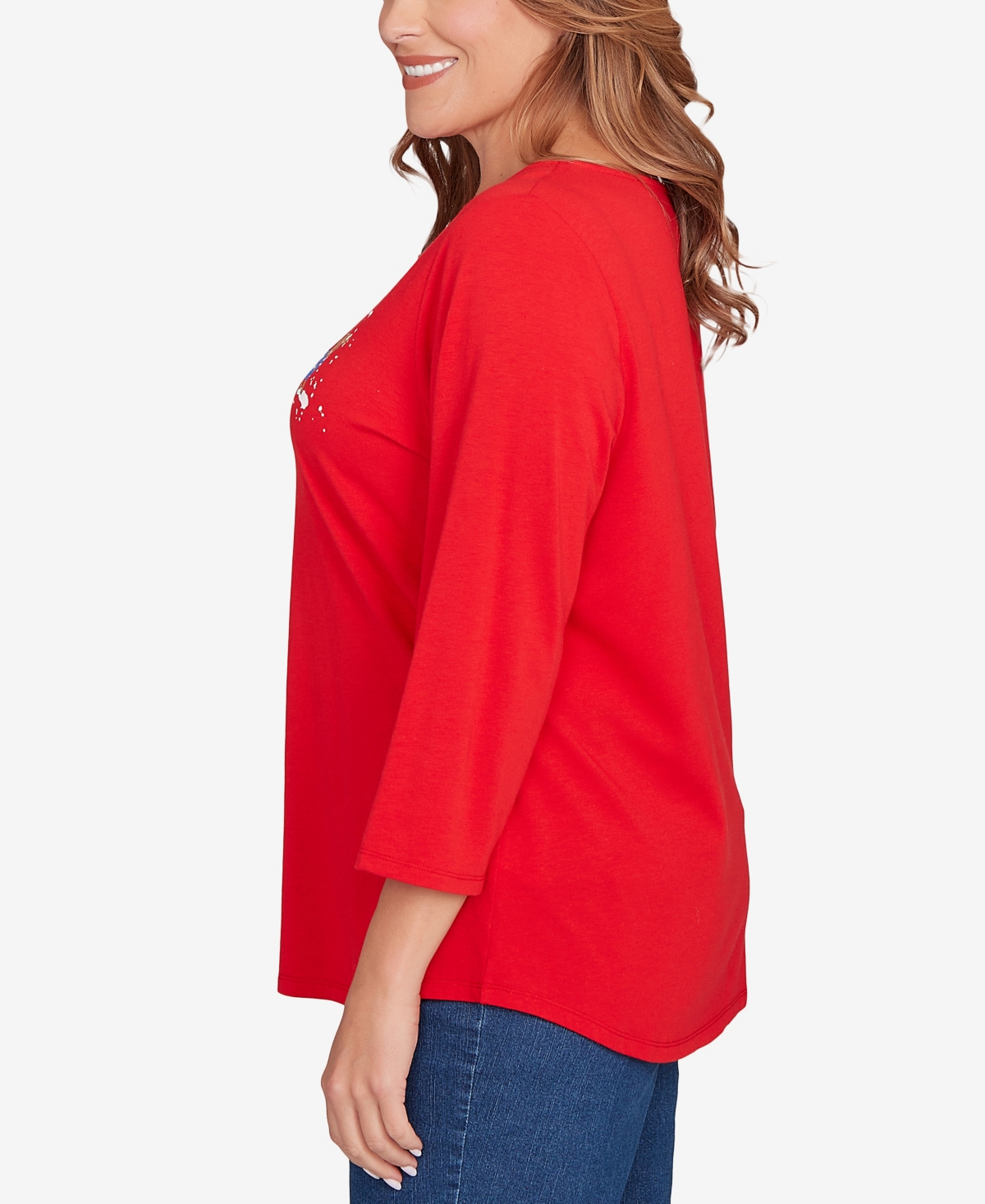 Ruby Rd. Plus Happy Howlidays Knit Top