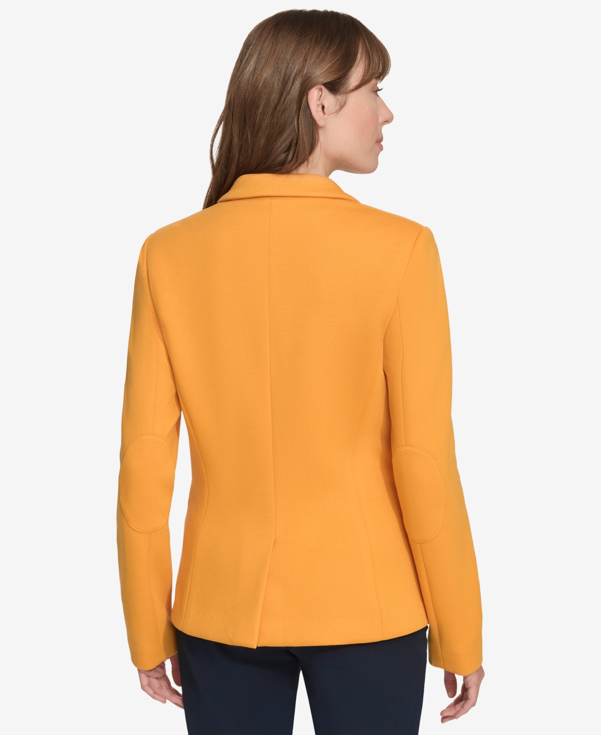 Tommy Hilfiger Women's Scuba One-button Blazer In Yellow