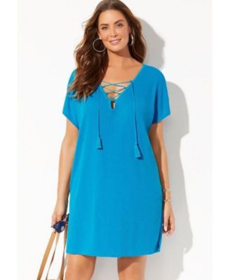 Women's Esme Lace Up Cover Up Dress