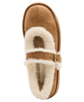 Women's Elena Cozy Platform Mary Jane Flat Shoes