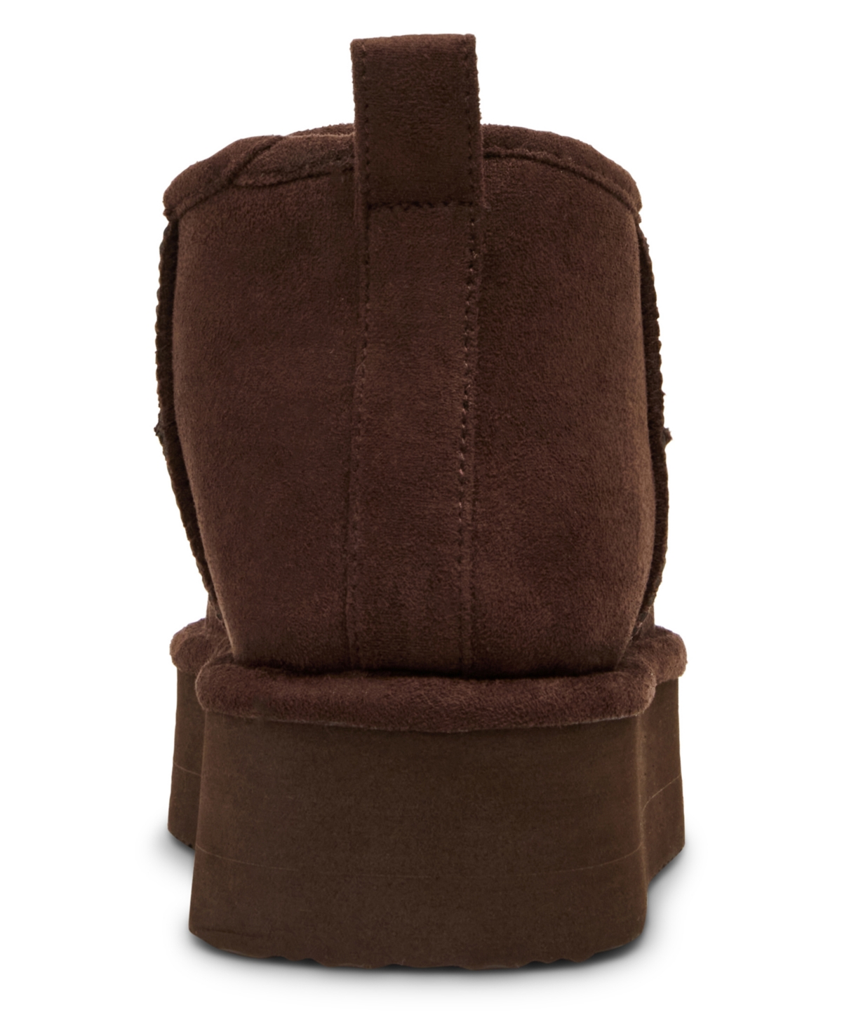 Madden Girl Women's Brave Cozy Mini Platform Booties In Brown