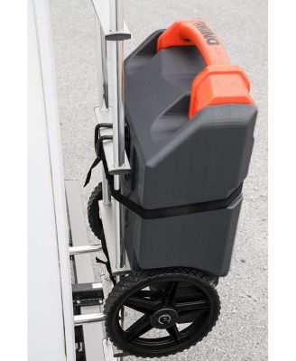 39002 Rhino Portable 21 Gallon RV Waste Tank Holding Hose and Accessories