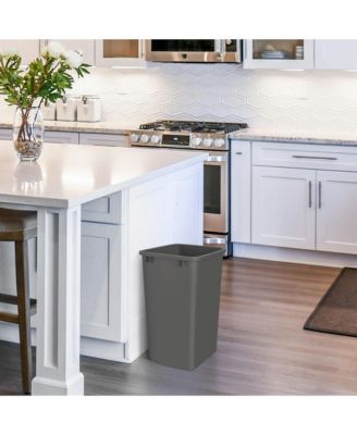 Polymer Replacement 35 qt. Trash Bin, Gray, 2 Pack, RV-35-13-2