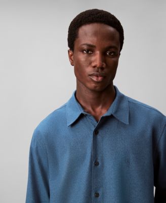 Men's Melange Flannel Classic-Fit Shirt