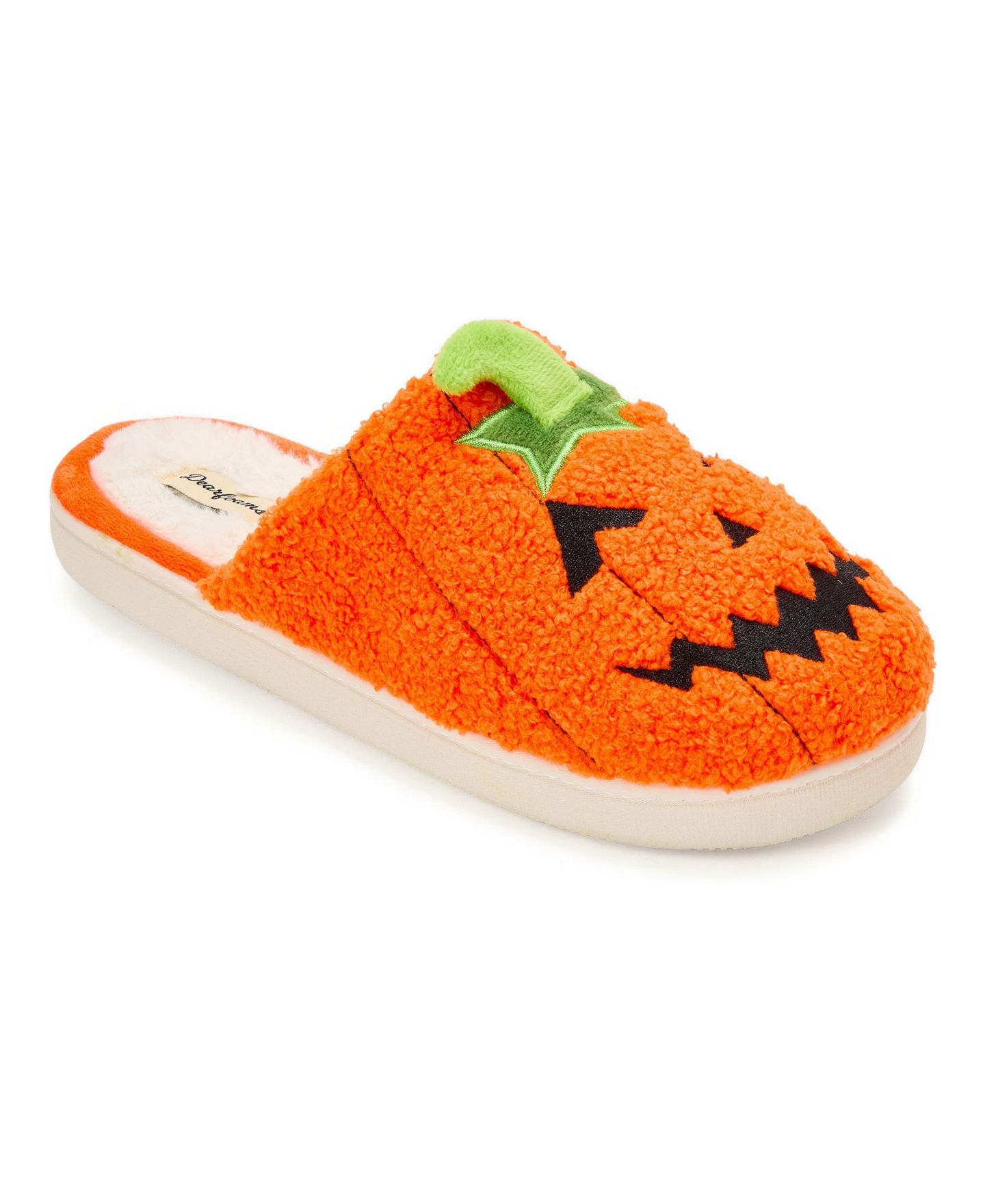 Тапочки Dearfoams Unisex Adult Halloween Bat Scuff Slipper, цвет: Mandarin — фото 1
