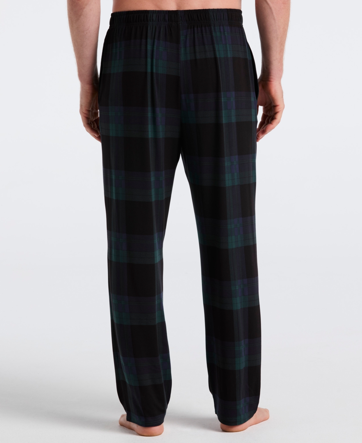 Perry Ellis Portfolio Men's Deluxe Touch Twill Plaid Print Pajama Pants In Multi