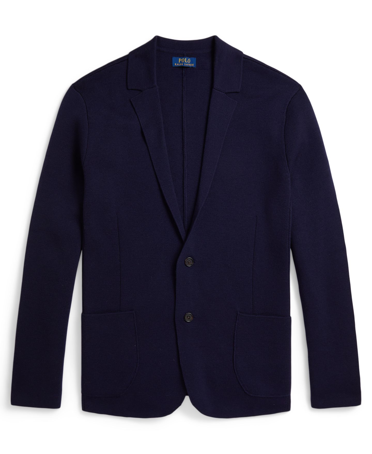 Мужской кардиган Polo Ralph Lauren Merino Long Sleeve Blazer, цвет: Синий — фото 5