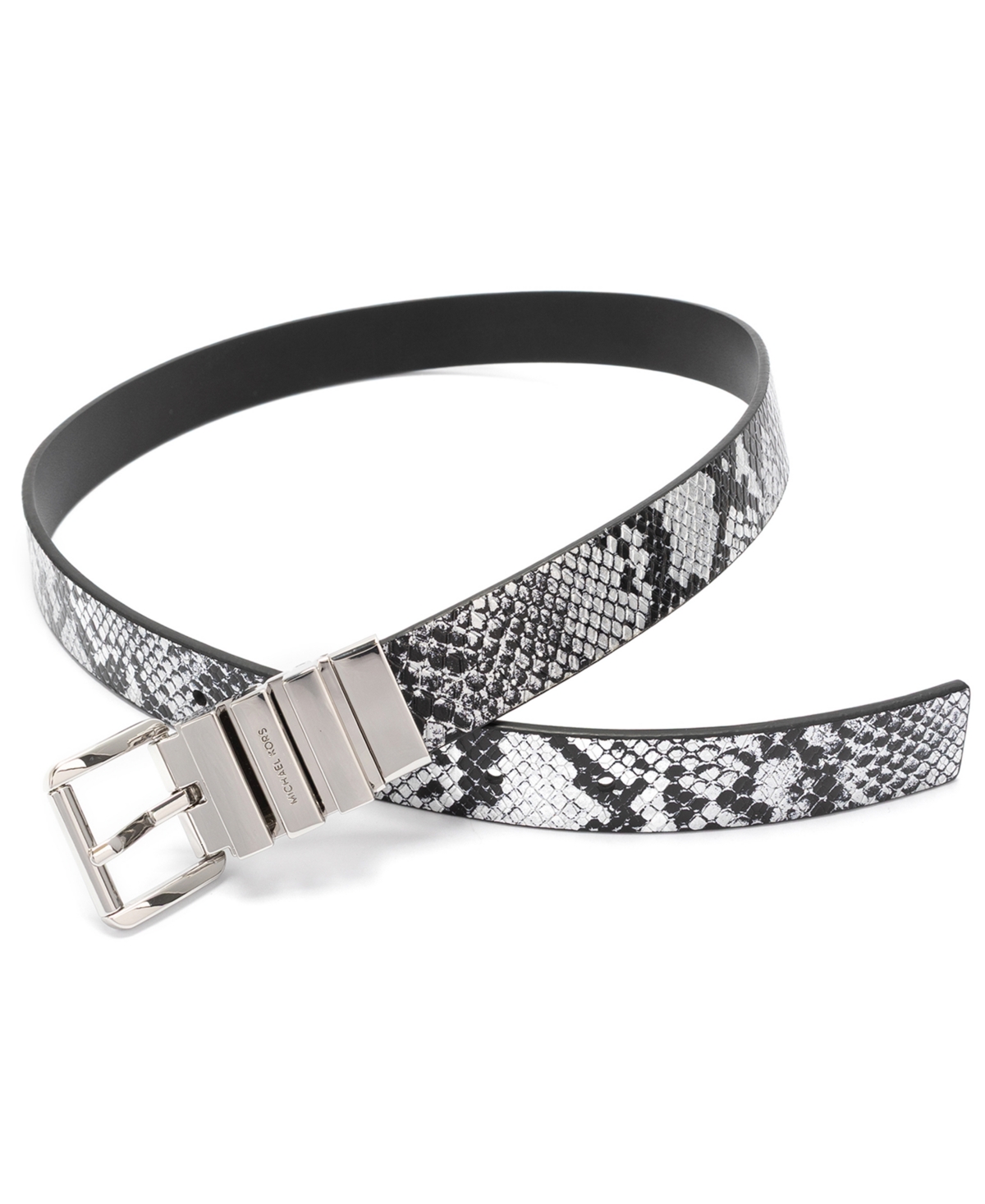 Michael Kors Women's Reversible Snake Pattern Belt In Animal Print