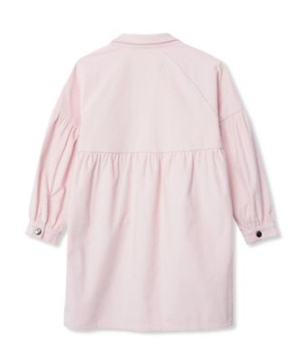 Girls 3/4 Sleeve Corduroy Shirt Dress