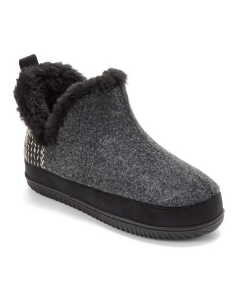 Женские Dearfoams Women's Felted and Plaid Boot Slipper