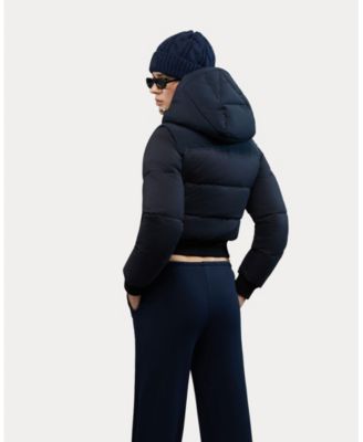 Women's Pariset Cropped Puffer Bomber with Detachable Sleeves