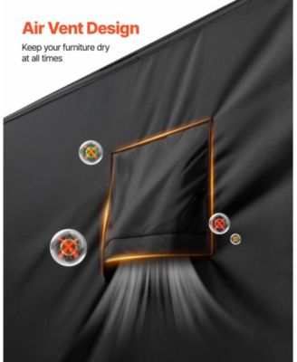 420D Waterproof Patio Furniture Cover for Outdoor Table, Chairs, and Sofa