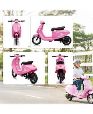 24V Kids Motorcycle with Rear Suspension, Lights for 8-12 Years,