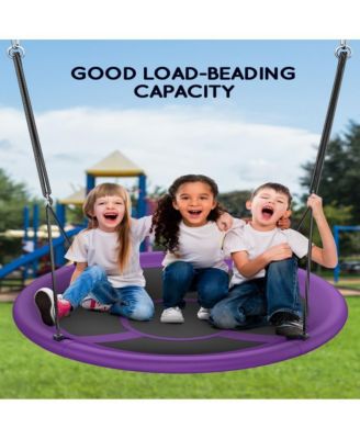 43" Saucer Swing (Kids & Adults): 700lbs Capacity, Waterproof, Adjustable Hanging Straps – Backyard/Indoor/Outdoor.
