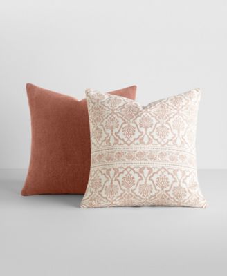 Cotton Slub 2-Pack Decorative Pillows, 20" x 20"