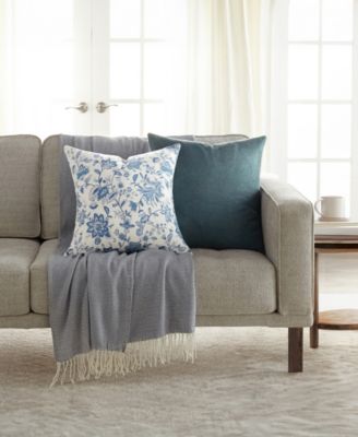 Cotton Slub 2-Pack Decorative Pillows, 20" x 20"