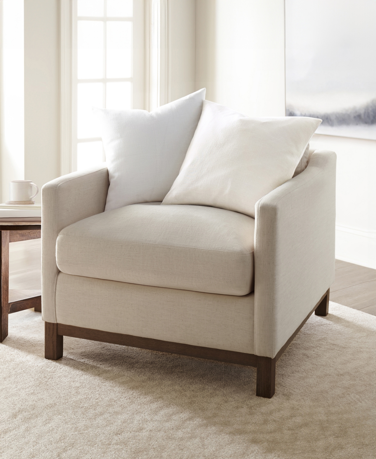 Ienjoy Home Slub Cotton Solid 2-pack Decor Pillows, 20" X 20" In White
