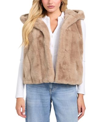 Women's Sophy Faux-Fur Hooded Vest