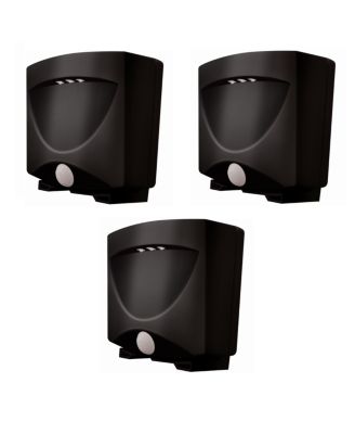 BATTERY-POWERED OUTDOOR NIGHT LIGHT - DARK BRONZE  - 3 PACK