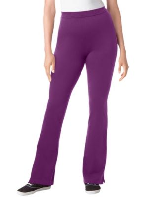 Women's Within Stretch-Cotton Knit Pull-On Bootcut Leggings