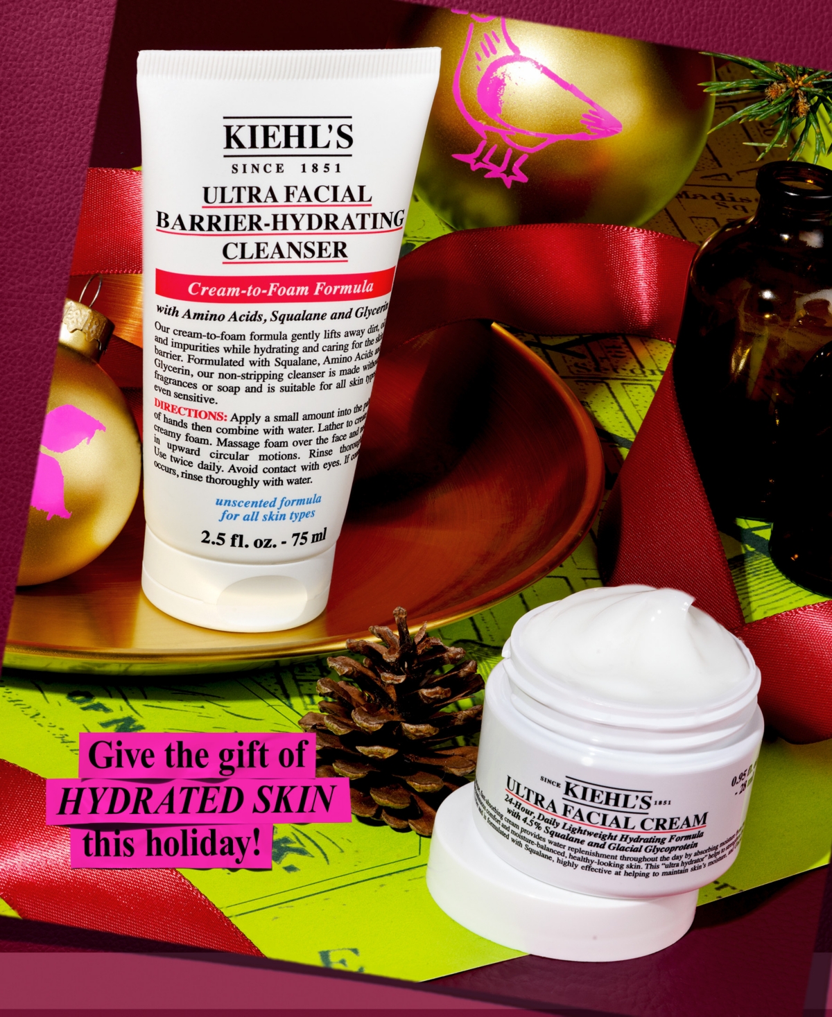 Kiehl's Since 1851 2-pc. Hydrate All The Way Gift Set In Transparent
