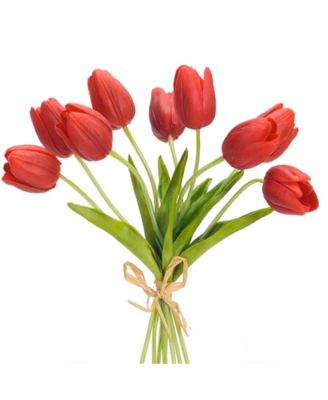 Exquisite Spring Tulip Bundle Set of 6 Freshly Cut Flowers in Vibrant Shades for Home Decor and Gifts