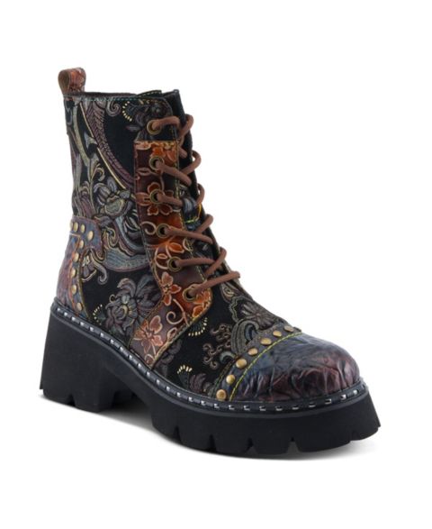Женские L'Artiste Spring Step Severity Combat Bootie with Lace-Up Closure