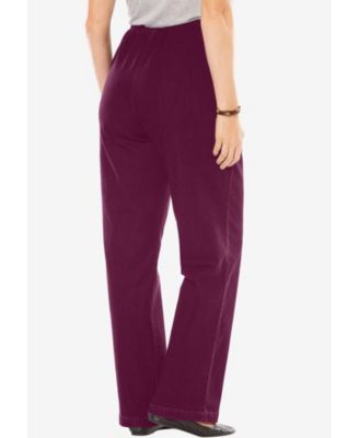 Women's Within Fineline Stretch Denim Wide-Leg Pull-On Jeans