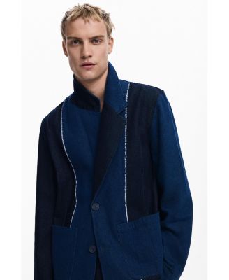 Men's Blazer with combined seams