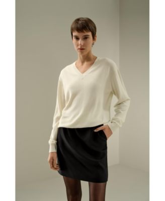 V-Neck Baby Cashmere Sweater