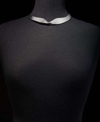 Textured Twist Collar Necklace, 16" + 3" extender