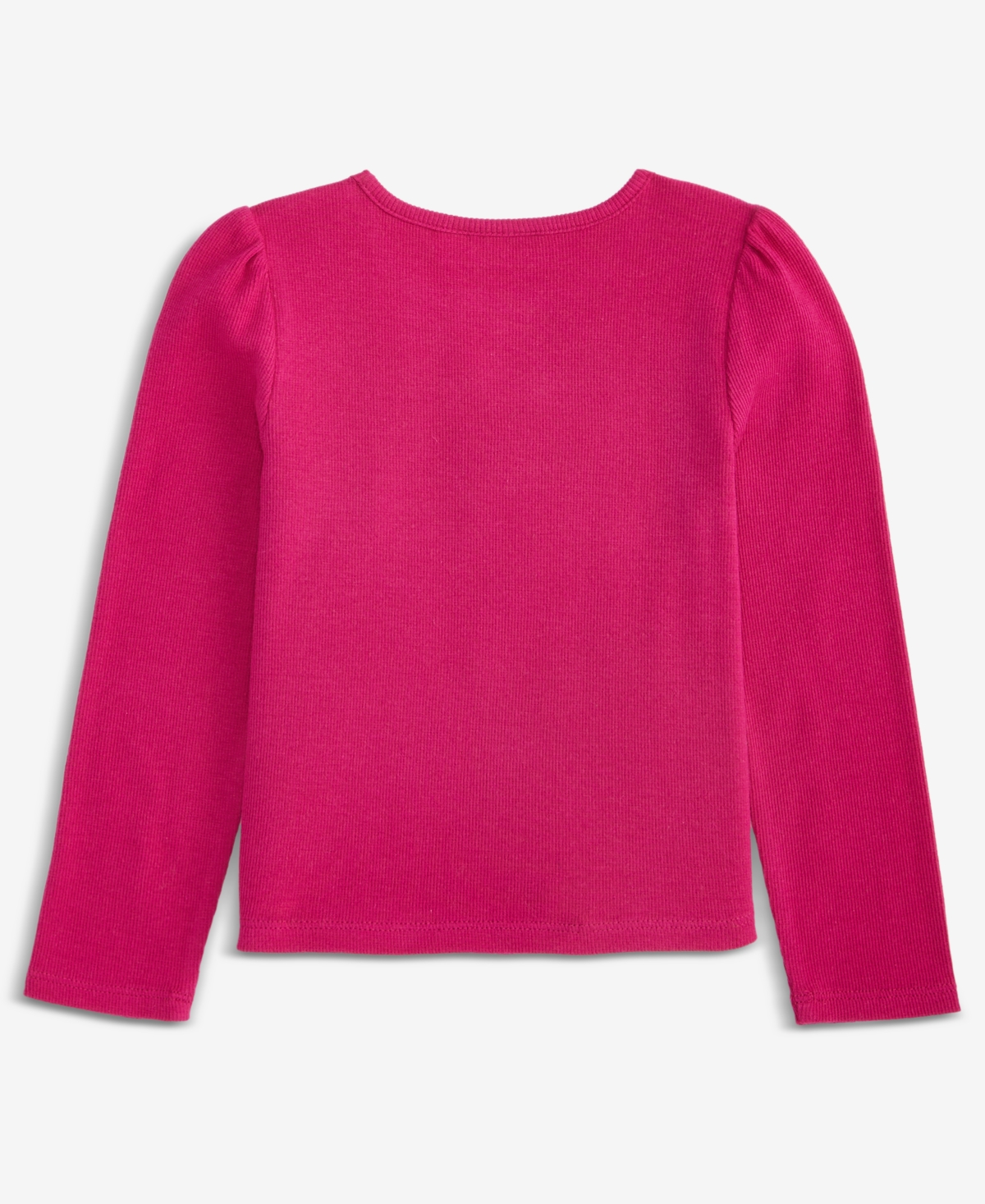 Epic Threads Girls Toddler 2t-4t Ribbed Puff-sleeve T-shirt, Macy's Exclusive In Pink