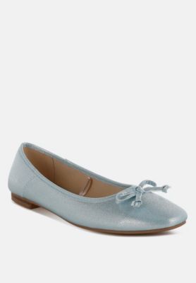 Rag and Co Womens Agshin Metallic Ballet Flats