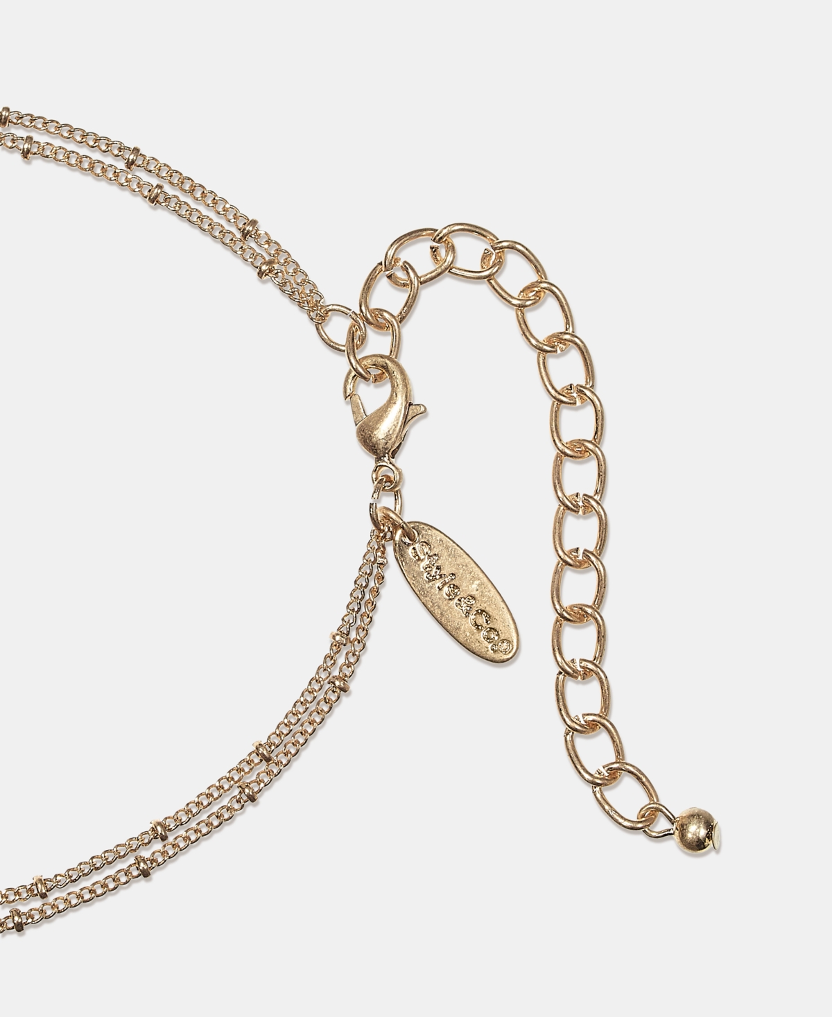 Style & Co Stone Orbital Pendant Necklace, 32" + 3" Extender, Macy's Exclusive In Gold