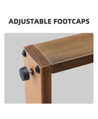 CubeEdge 2-Piece Wicker Outdoor Ottoman Patio Rattan Footrest Seat Steel Frame Foostool with Removable Olefin Cushions