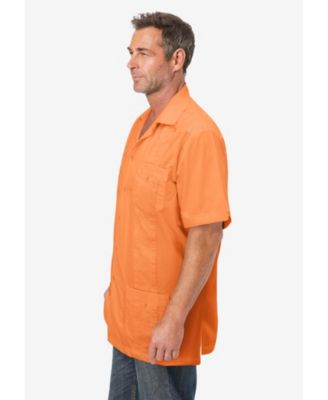 Big & Tall Short-Sleeve Guayabera Shirt