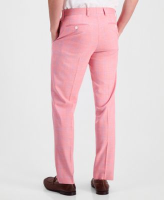 Tallia Men's Plaid Slim-Fit Dress Pants