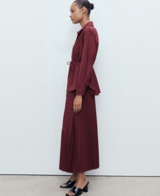 Women's Pleated Crossover Skirt