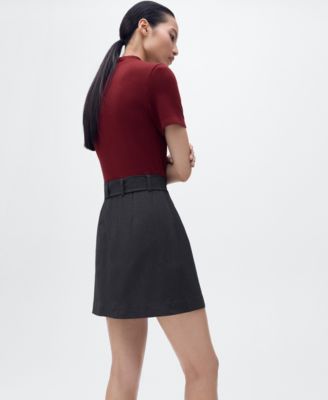 Women's Belted Short Dress