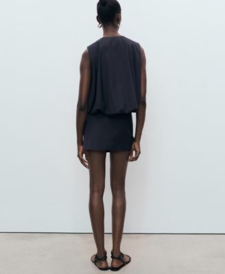 Women's Pinstriped Short Skirt