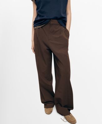 Women's Low-Rise Wide-Leg Pants