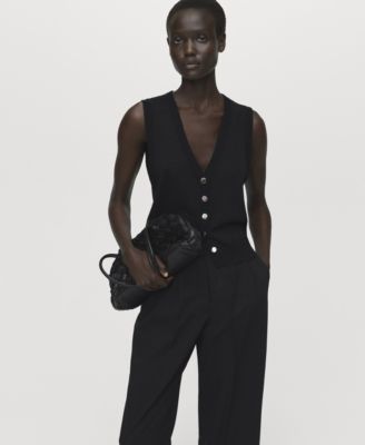 Women's Straight-Fit Pleated Pants