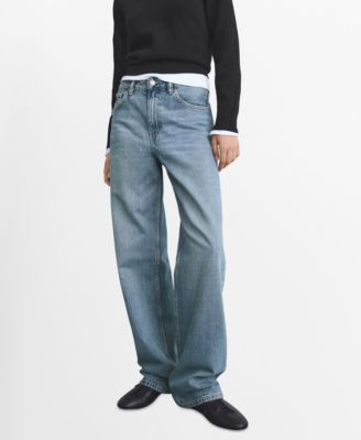 MANGO - Women's Miami Medium-Rise Straight-Fit Jeans
