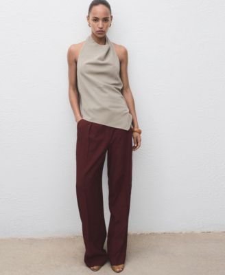 Women's Asymmetrical Open-Back Top