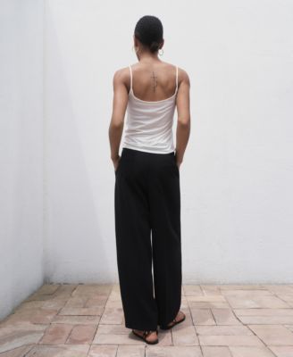 Women's Pleated Wide Leg Pants