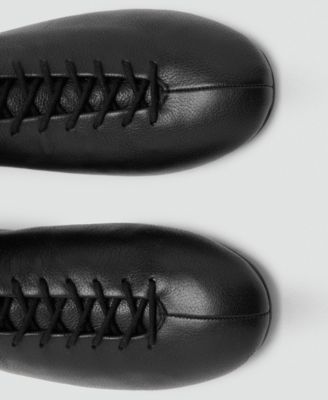 Women's Lace-Up Leather Ankle Boots