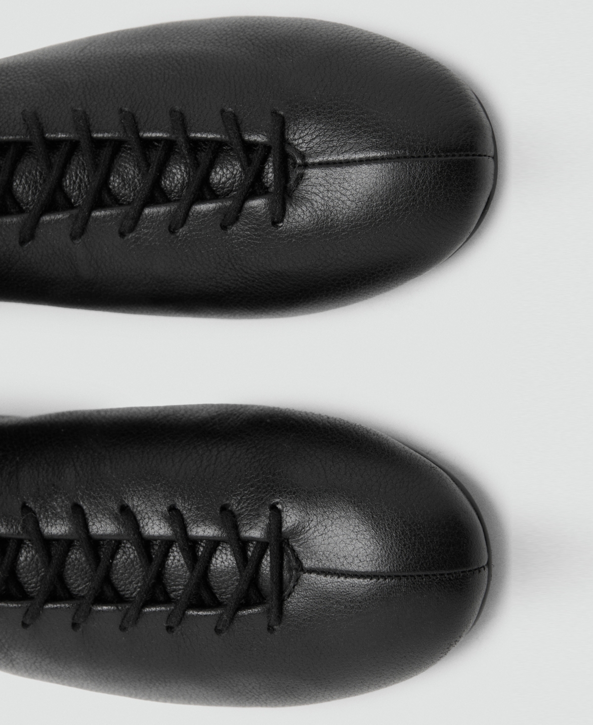 Mango Lace Up Bootie In Black