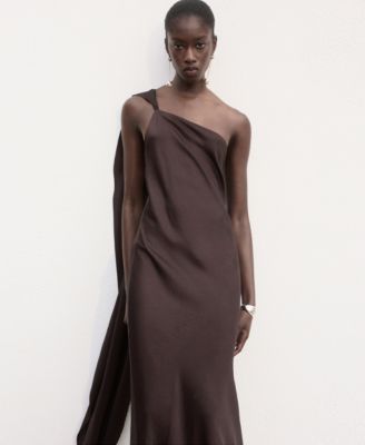Women's Asymmetrical Satin Dress