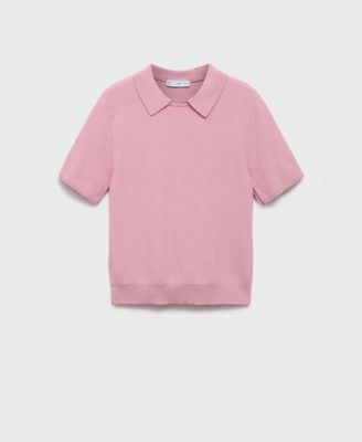 MANGO - Women's Shirt Collar Sweater